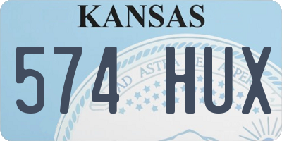 KS license plate 574HUX