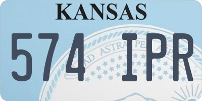 KS license plate 574IPR