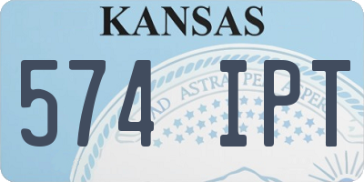 KS license plate 574IPT