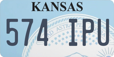 KS license plate 574IPU