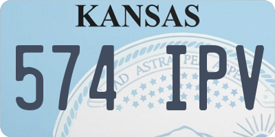 KS license plate 574IPV