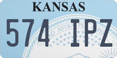 KS license plate 574IPZ