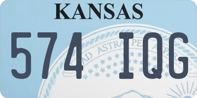 KS license plate 574IQG