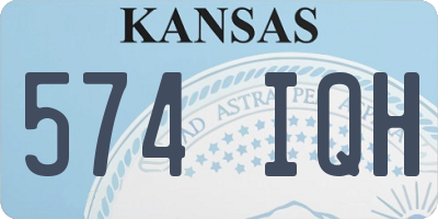 KS license plate 574IQH