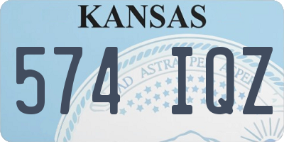 KS license plate 574IQZ