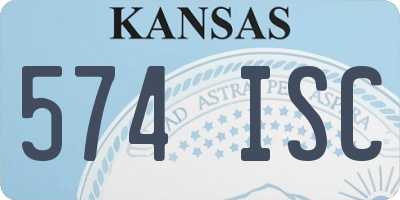 KS license plate 574ISC
