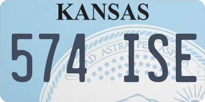 KS license plate 574ISE