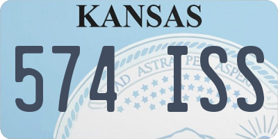 KS license plate 574ISS