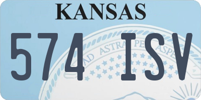 KS license plate 574ISV