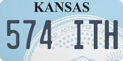 KS license plate 574ITH