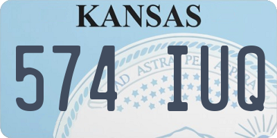 KS license plate 574IUQ