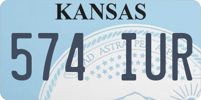 KS license plate 574IUR