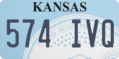 KS license plate 574IVQ
