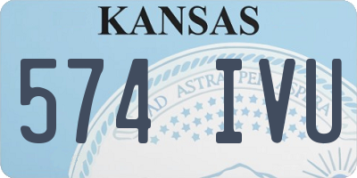 KS license plate 574IVU