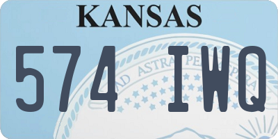 KS license plate 574IWQ