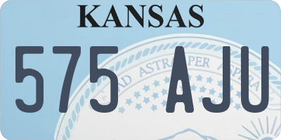 KS license plate 575AJU