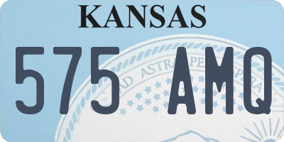 KS license plate 575AMQ