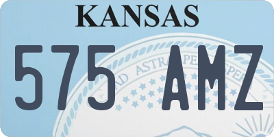 KS license plate 575AMZ
