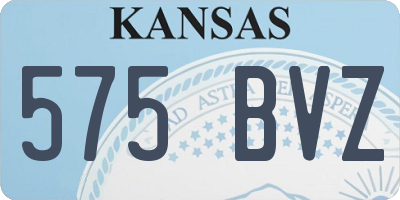 KS license plate 575BVZ