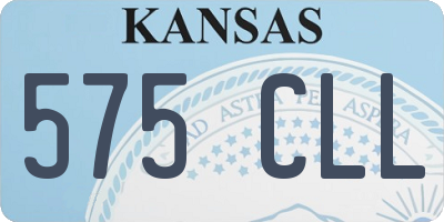 KS license plate 575CLL