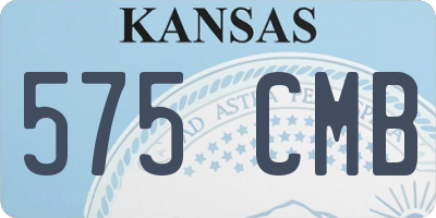 KS license plate 575CMB