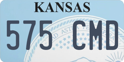 KS license plate 575CMD