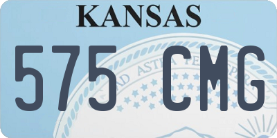 KS license plate 575CMG