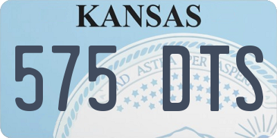 KS license plate 575DTS