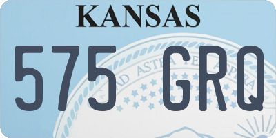 KS license plate 575GRQ