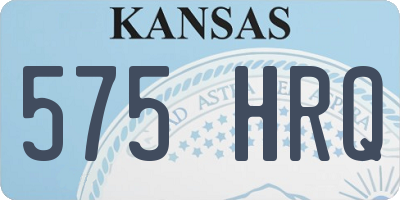 KS license plate 575HRQ