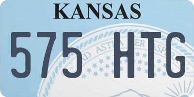 KS license plate 575HTG