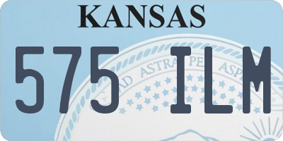 KS license plate 575ILM