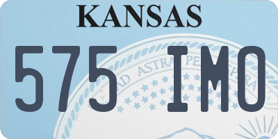 KS license plate 575IMO