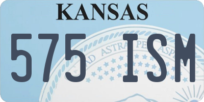 KS license plate 575ISM
