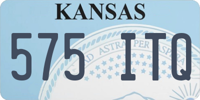 KS license plate 575ITQ