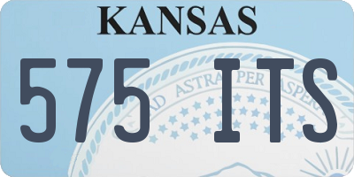 KS license plate 575ITS