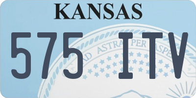 KS license plate 575ITV