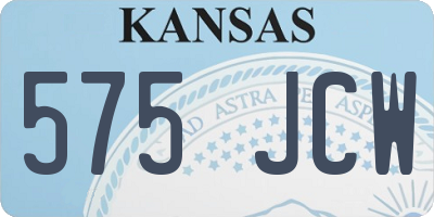 KS license plate 575JCW