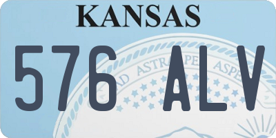 KS license plate 576ALV