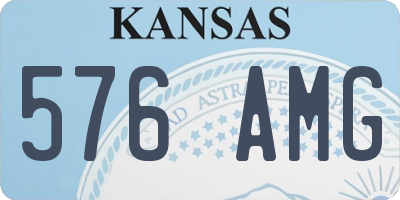 KS license plate 576AMG