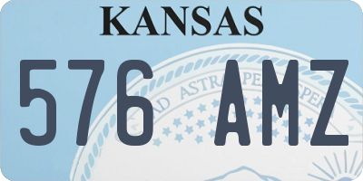 KS license plate 576AMZ