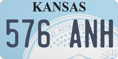 KS license plate 576ANH