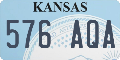 KS license plate 576AQA