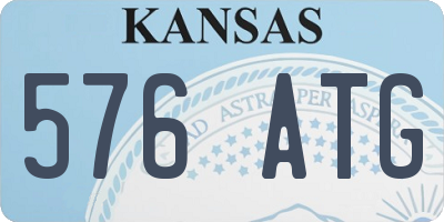 KS license plate 576ATG
