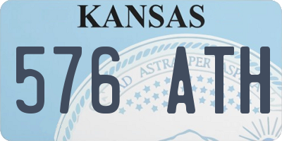 KS license plate 576ATH