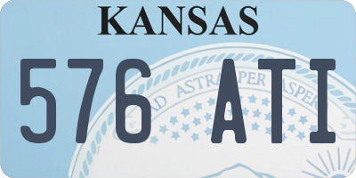 KS license plate 576ATI