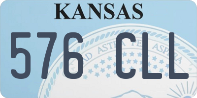 KS license plate 576CLL