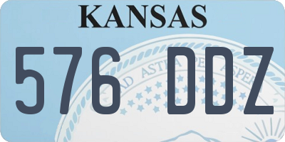 KS license plate 576DDZ