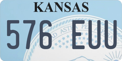 KS license plate 576EUU