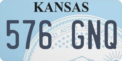 KS license plate 576GNQ